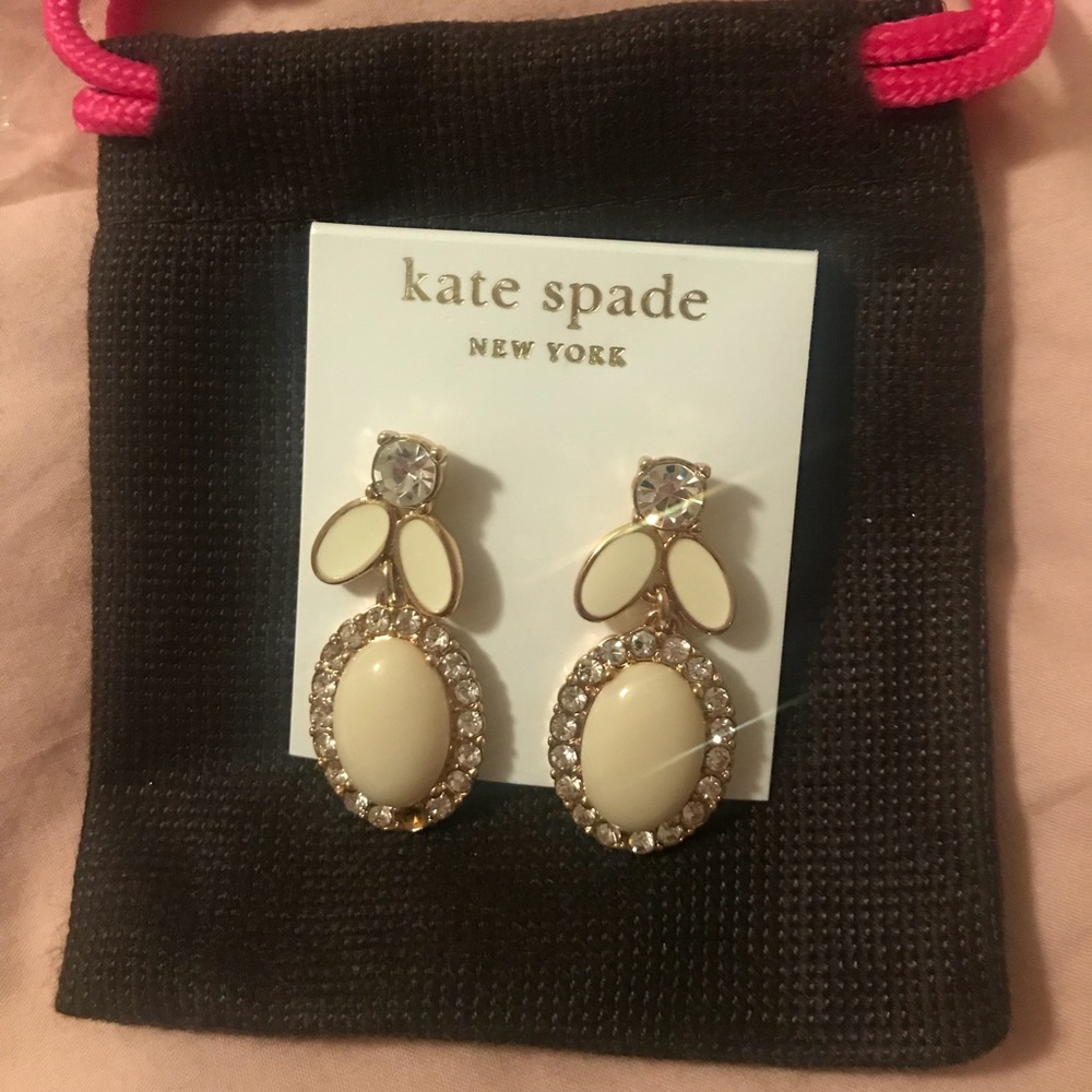 Kate Spade - 14K Ivory Drop Earrings
